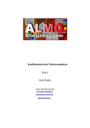 Konfirmatorische Faktorenanalyse PDF - Almo Statistik-System