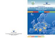 Europa 2020: i vostri punti di vista Relazione finale