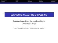 Segments in asl Fingerspelling - Jonathan Keane