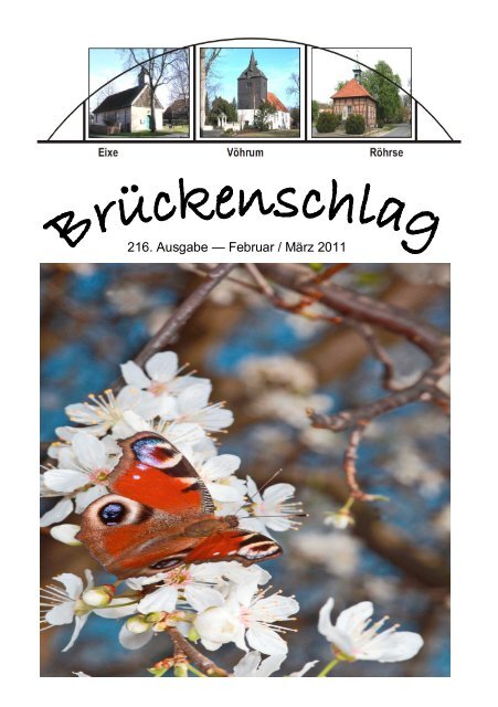 216. Ausgabe â Februar / MÃ¤rz 2011 - Kirchen im Landkreis Peine