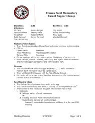 RP Parent Support Group Meeting Minutes 9-19-07 - Home Page of ...