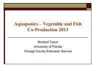 Aquaponics â Vegetable and Fish Co-Production 2013