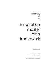 innovation master plan framework - InnovationLabs