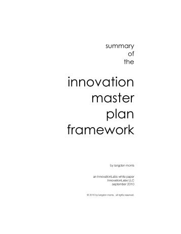 innovation master plan framework - InnovationLabs