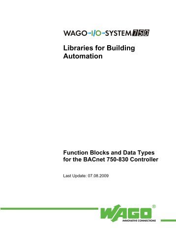 Libraries for Building Automation - Wago