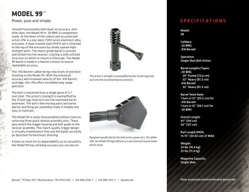 Barrett Product Catalog - Euro Optics Ltd.