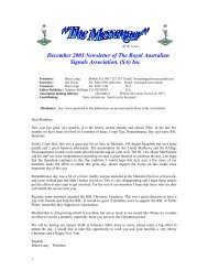 December 2003 Newsletter Of The - RASIGs Association