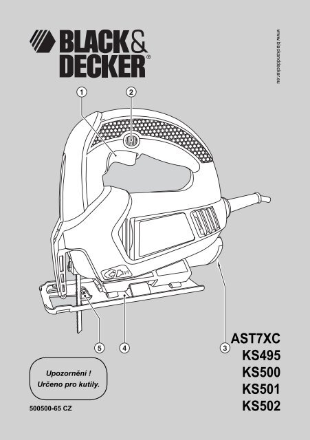 AST7XC KS495 KS500 KS501 KS502 - Servis - Black & Decker