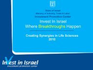 Israel's Life Sciences Industry - Invest in Israel