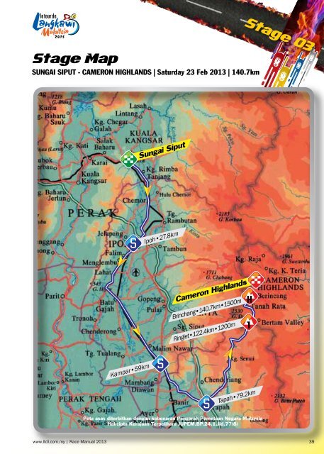 stage 3 race manual - Le Tour de Langkawi 2013