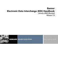 Banner Finance / EDI Handbook / 7.0