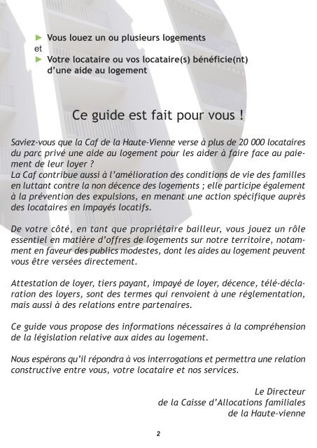 Le guide du bailleur - Caf.fr