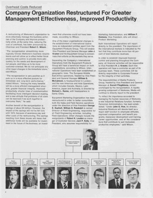 Memorex Intercom Newsletter 1974 May - the Information ...