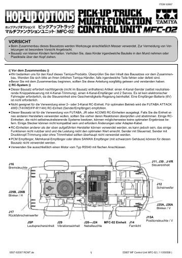 53957 MFC-02 Bedienungsanleitung.pub - Tamiya