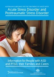 Information for People with ASD and PTSD - Australian Centre for ...