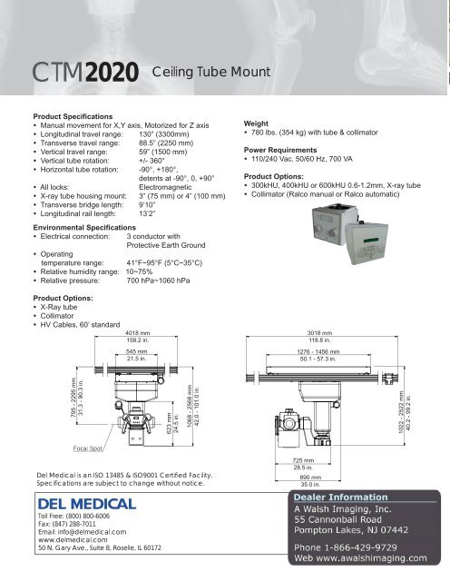 Del Medical CTM2020 - A Walsh Imaging