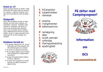 PÃ¥ skitur med Campingvognen? Information om DCS - Dansk ...