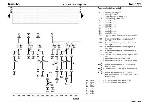 Audi A6 No. 1 2,8 l fuel injection engine (142 kW - Motronic - 6 ...