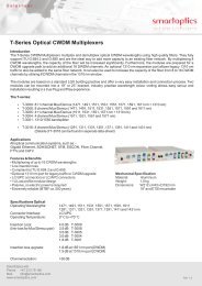 T-Series Optical CWDM Multiplexers