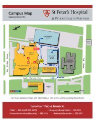 Campus Map - St. Peter's Hospital