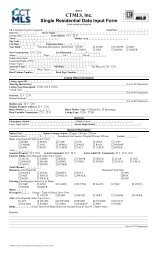 Single Residential Data Input Form - MLS Listings for CT Real ...