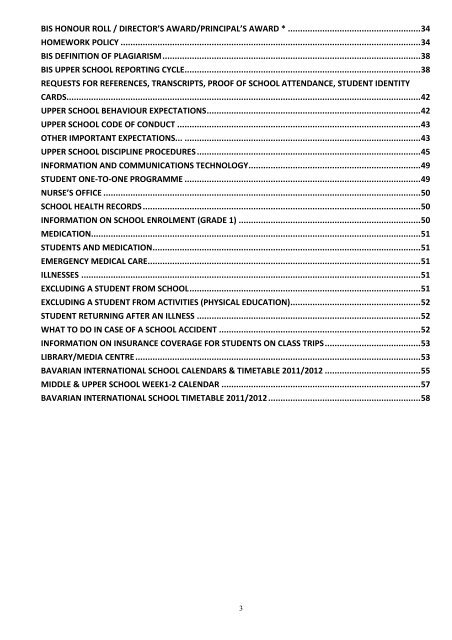 2011-2012 - Bavarian International School