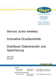 ServiceJunior wireless - Steffen Haupt - Hydraulik und Pneumatik