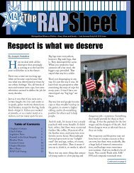 Respect is what we deserve - Metropolitan Alliance of Police