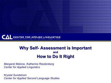 Why Self- Assessment is Important How to Do It Right - StarTalk