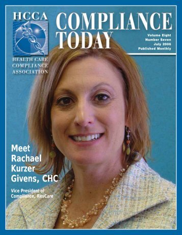 Meet Rachael Kurzer Givens, CHC - Health Care Compliance ...