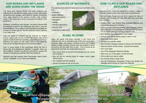 Phosphorus Awareness Project brochure - SERCUL