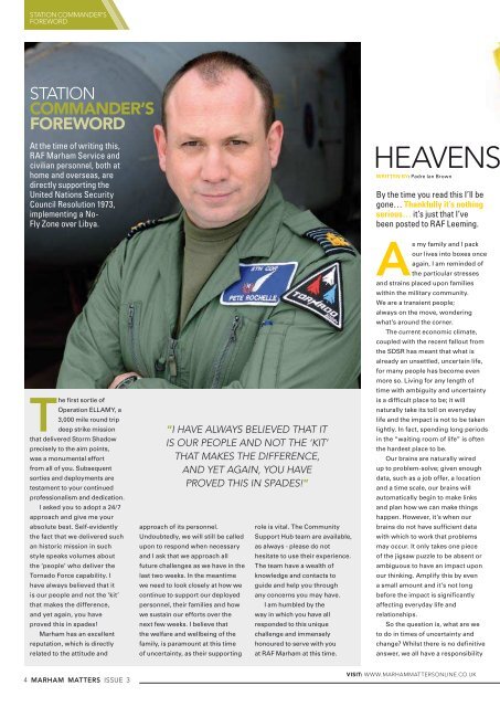 Issue 3 - Marham Matters Online