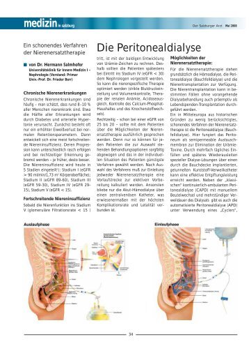 Die Peritonealdialyse - Salk