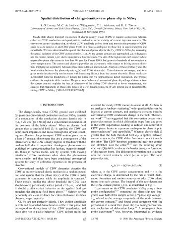 Spatial distribution of charge-density-wave ... - Cornell University