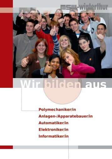 Wir bilden aus - msw-winterthur