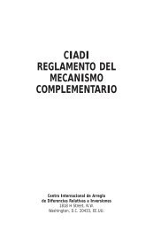 Mecanismo Complementario - ICSID