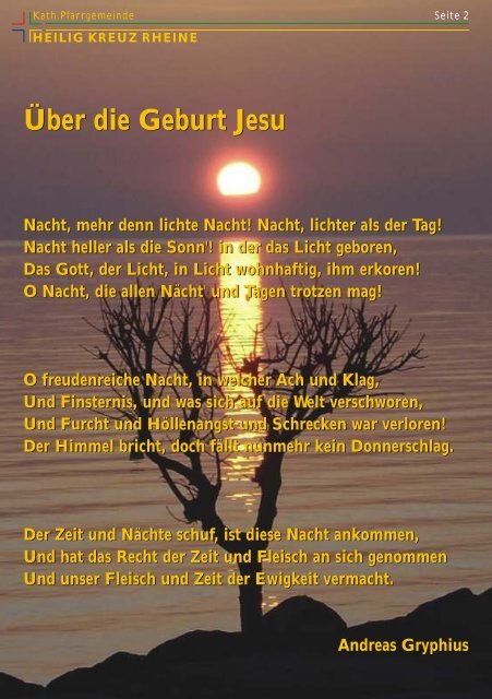 3. Jhg. - Heft 6 - Weihnachten 2007 - Heilig-Kreuz