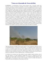 incendio en la pinarilla - Navas del Rey