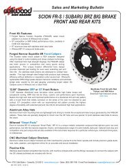 scion fr-s / subaru brz big brake front and rear kits