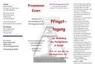 Flyer zur Pfingsttagung - Die Christengemeinschaft