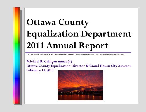 Ottawa County Equalization Department 2011 Annual Report