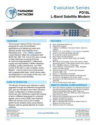 PD10L L-Band Satellite Modem - Hiltron Communications