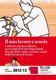 Il mio lavoro a scuola - CGIL del Trentino