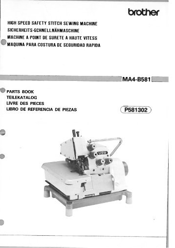 El MA4-B581 |' - Superior Sewing Machine and Supply Corp.