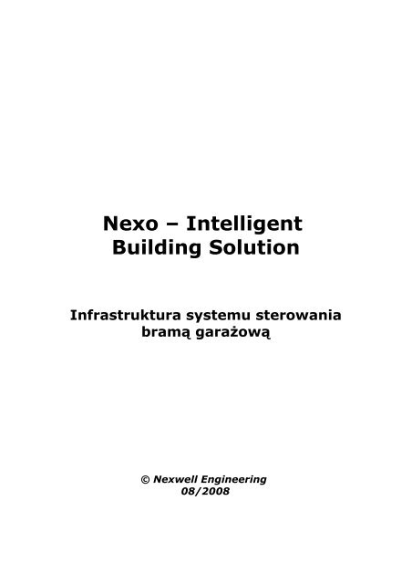 Nexo â Intelligent Building Solution - Nexwell