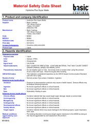 B0684 Hydroline Plus Super Matte MSDS English - Basic Coatings