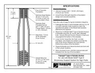 SPECIFICATIONS TranspoÂ® Type A Female Anchor for use with ...