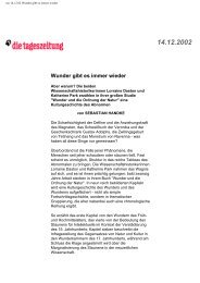 taz 14.12.02 Wunder gibt es immer wieder