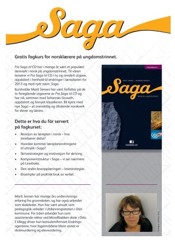 Kurs Saga - Fagbokforlaget