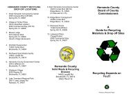 Hernando County Recycling Guide